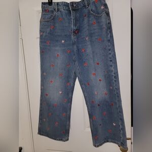 Oli & Hali Embroidered Hearts Jeans 🩷❤️